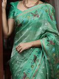 Rocket sarees for women | white | ready to wear | stitched blouse