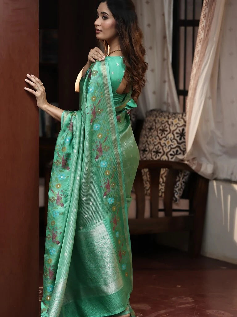 Rocket sarees for women | white | ready to wear | stitched blouse