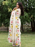 Organza tissue fancy saree for women | white | embroidery border | party wear