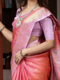 Gadwal pattu saree for women | pink | zari border | wedding sarees