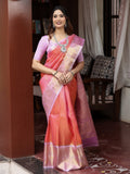 Gadwal pattu saree for women | pink | zari border | wedding sarees