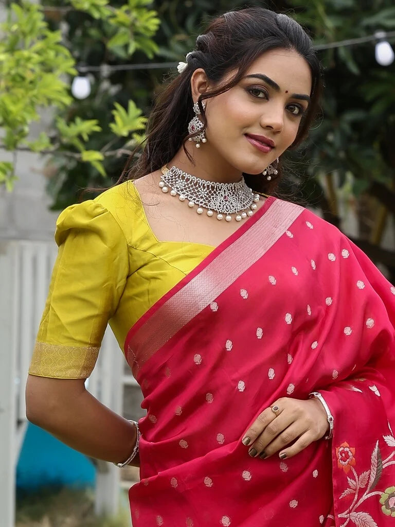 Rocket sarees for women | white | ready to wear | stitched blouse