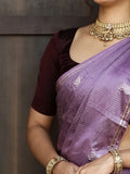 Rocket sarees for women | white | ready to wear | stitched blouse