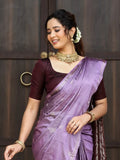 Rocket sarees for women | white | ready to wear | stitched blouse