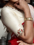 Banaras pattu saree for women | red | zari border | party wear