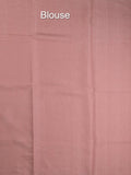 Tussar fancy saree allover checks with embroidery border and attached blouse