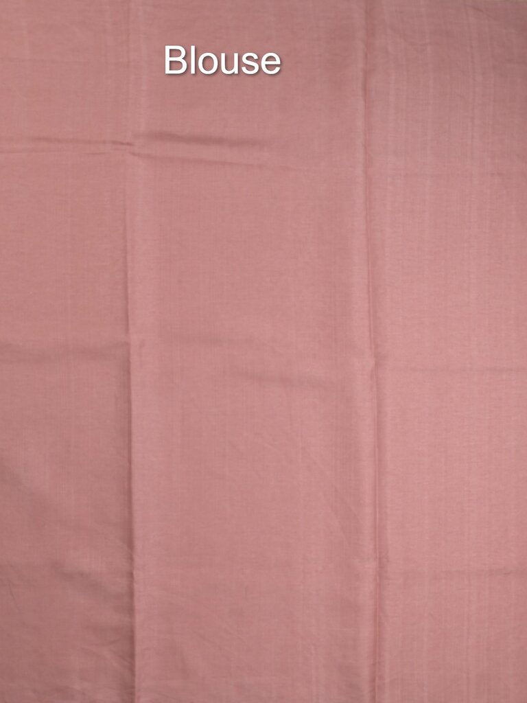 Tussar fancy saree allover checks with embroidery border and attached blouse
