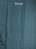 Tussar fancy saree allover checks with embroidery border and attached blouse