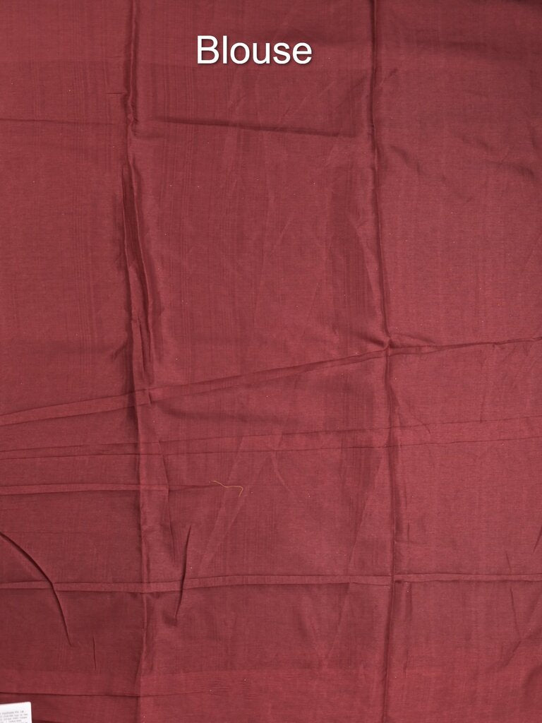 Tussar fancy saree allover checks with embroidery border and attached blouse