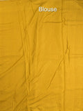 Tussar fancy saree allover checks with embroidery border and attached blouse
