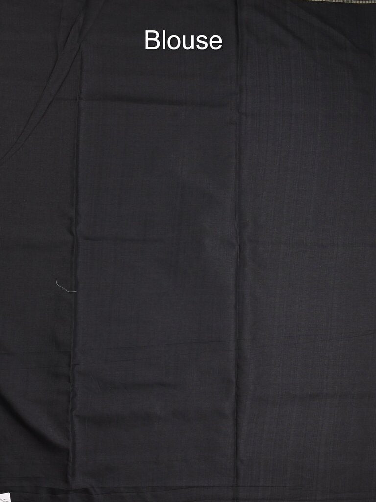 Tussar fancy saree allover checks with embroidery border and attached blouse