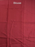 Tussar fancy saree allover checks with embroidery border and attached blouse