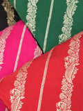 FABRIC ONLY Pink color dola silk fabric - per meter