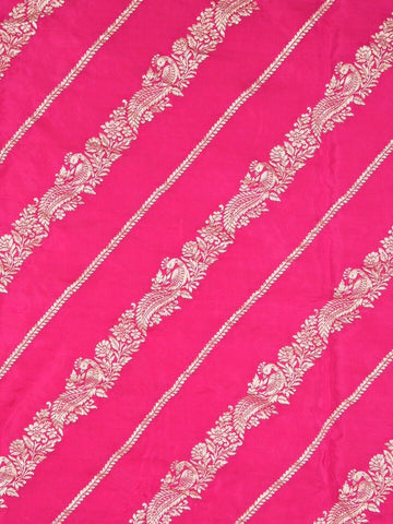 FABRIC ONLY Pink color dola silk fabric - per meter