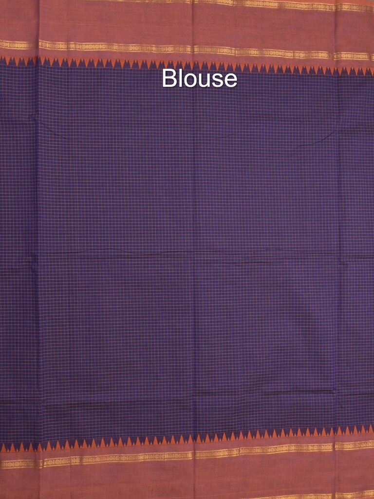 Kanchi cotton plain saree with zari border with attached self blouse