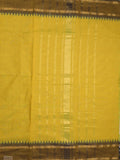 Kanchi cotton plain saree with zari border with attached self blouse
