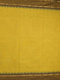Kanchi cotton plain saree with zari border with attached self blouse