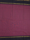 Kanchi cotton plain saree with zari border with attached self blouse