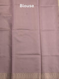 Banaras digital print fancy sarees half white color allover prints & zari border with short pallu and contrast blouse