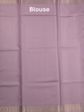Banaras digital print fancy sarees half white color allover prints & zari border with short pallu and contrast blouse