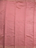 Dupion fancy saree baby pink color allover zari motifs & zari border with short pallu and attached blouse
