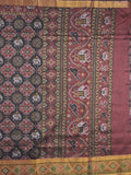 Ikkath fancy saree for women | Black | party wear | Zari border