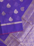 Chanderi saree for women | Maroon | Party wear | Zari border
