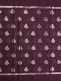 Chanderi saree for women | Maroon | Party wear | Zari border