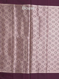 Chanderi saree for women | Maroon | Party wear | Zari border