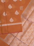 Chanderi saree for women | Maroon | Party wear | Zari border