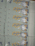 Jamdani cotton saree grey color allover weaves & weaving border with weaving pallu and plain blouse