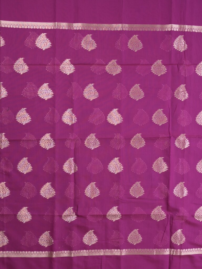 Chanderi saree for women | Maroon | Party wear | Zari border