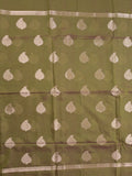 Chanderi saree for women | Maroon | Party wear | Zari border