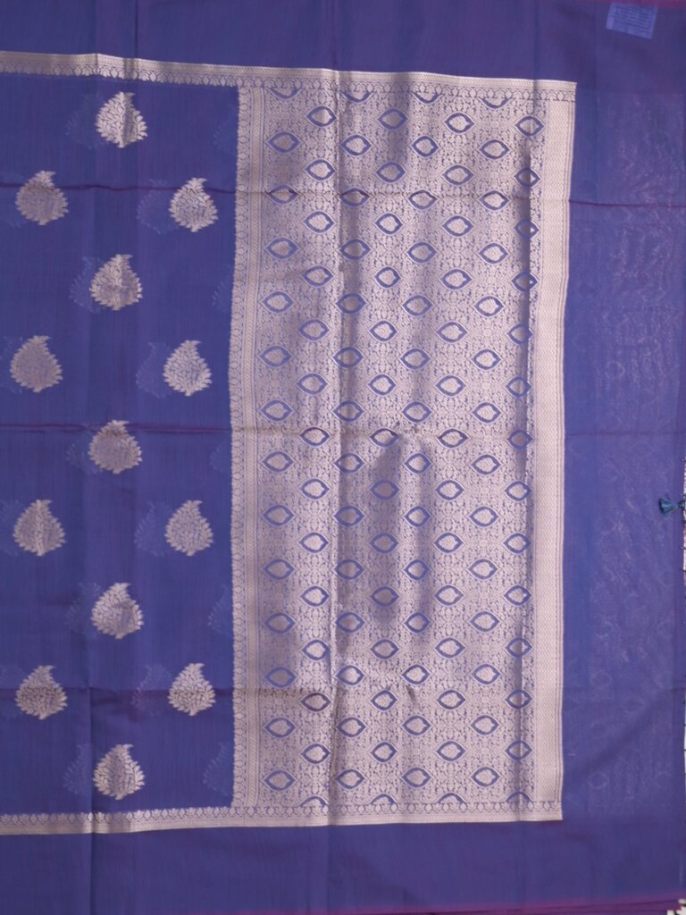 Chanderi saree for women | Maroon | Party wear | Zari border