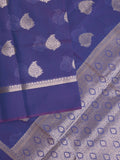 Chanderi saree for women | Maroon | Party wear | Zari border