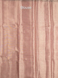 Chanderi tissue saree for women | Pink | Party wear | Zari border