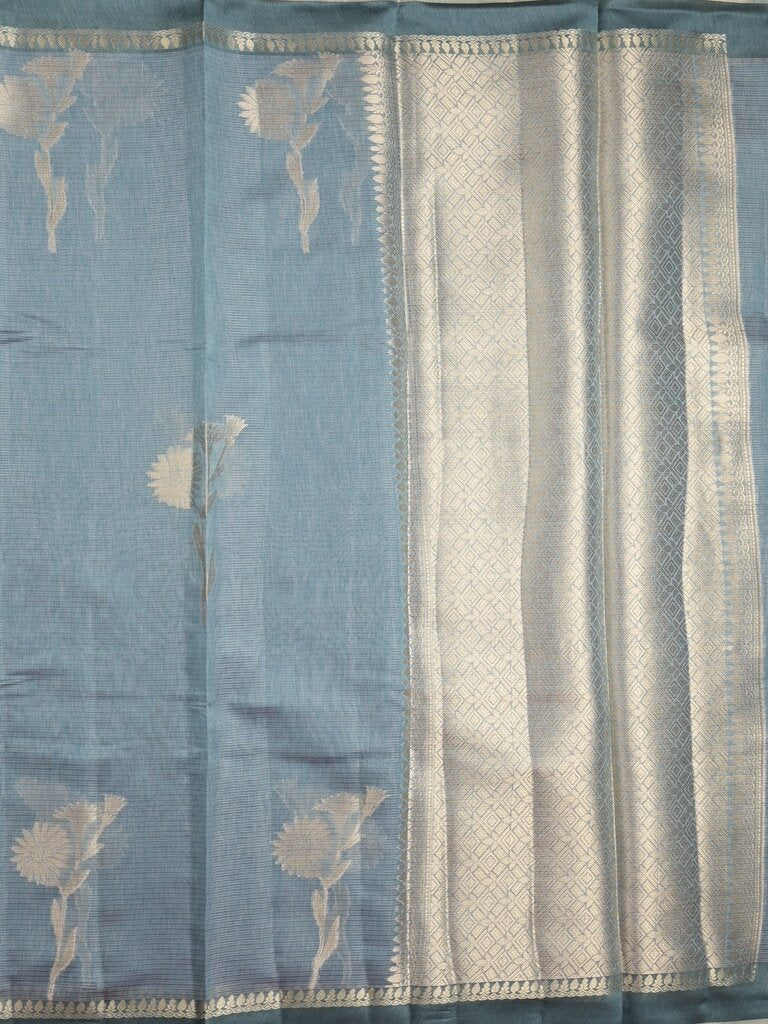 Chanderi tissue saree for women | Pink | Party wear | Zari border