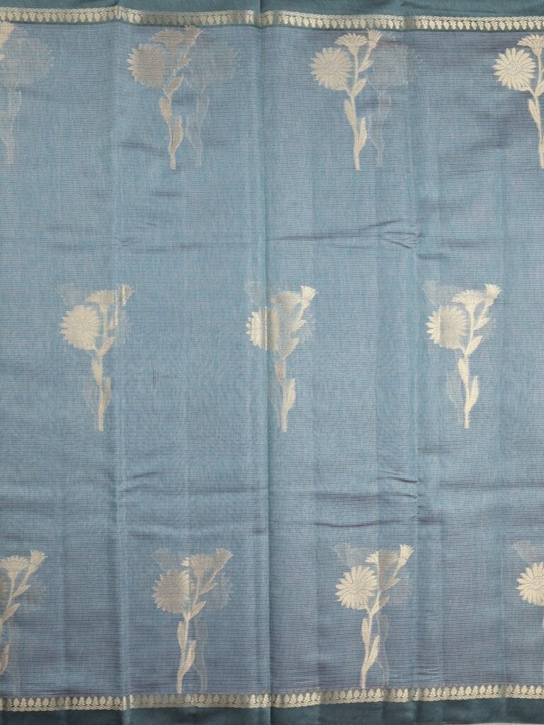 Chanderi tissue saree for women | Pink | Party wear | Zari border