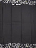 Maheshwari cotton saree dark green color allover prints & printed border with contrast pallu and plain blouse