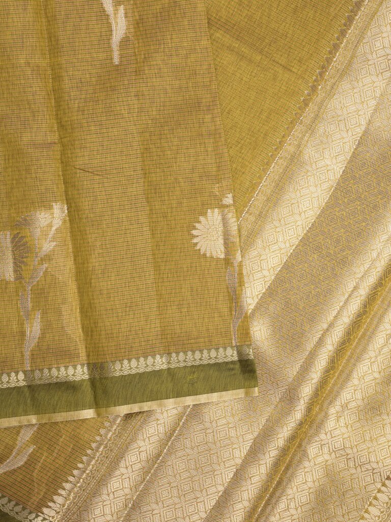 Chanderi tissue saree for women | Pink | Party wear | Zari border