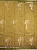 Chanderi tissue saree for women | Pink | Party wear | Zari border