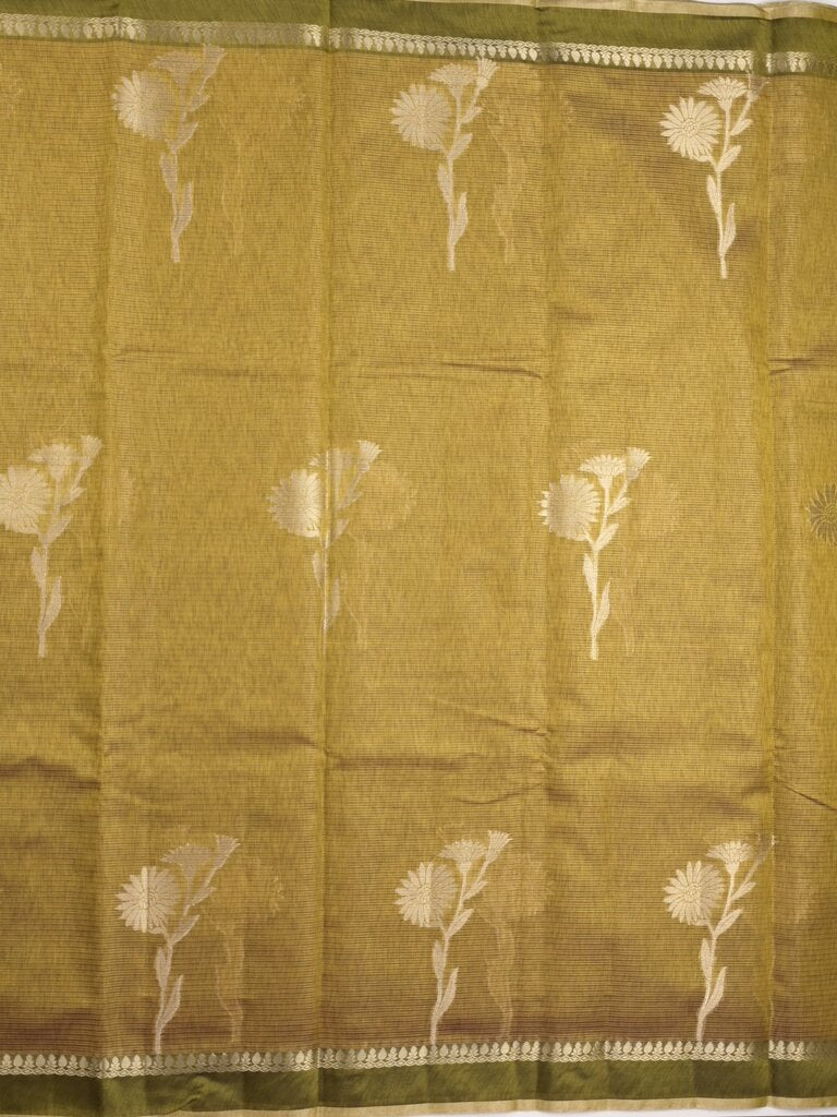 Chanderi tissue saree for women | Pink | Party wear | Zari border