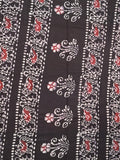 Maheshwari cotton saree red color allover prints & printed border with contrast pallu and plain blouse