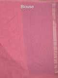 Kora georgette saree for women | Orange | Party wear | Zari border