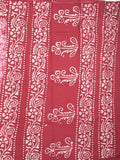 Maheshwari cotton saree white color allover prints & printed border with contrast pallu and plain blouse