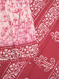 Maheshwari cotton saree white color allover prints & printed border with contrast pallu and plain blouse