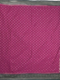 Kora georgette saree for women | Orange | Party wear | Zari border