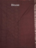 Kora georgette saree for women | Orange | Party wear | Zari border
