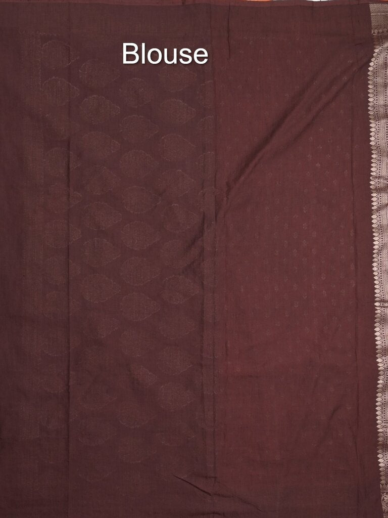 Kora georgette saree for women | Orange | Party wear | Zari border