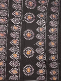 Maheshwari cotton saree mustard yellow color allover prints & printed border with contrast pallu and plain blouse